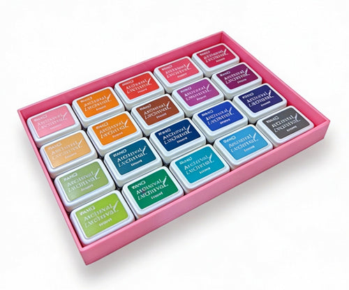 Mini Archival Ink Pad Stackable Storage Tray, Compact Organizer for Craft and Scrapbooking Supplies Y-Axis Printing LLC