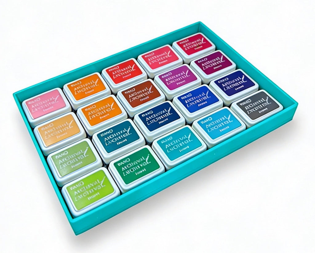 Mini Archival Ink Pad Stackable Storage Tray, Compact Organizer for Craft and Scrapbooking Supplies Y-Axis Printing LLC