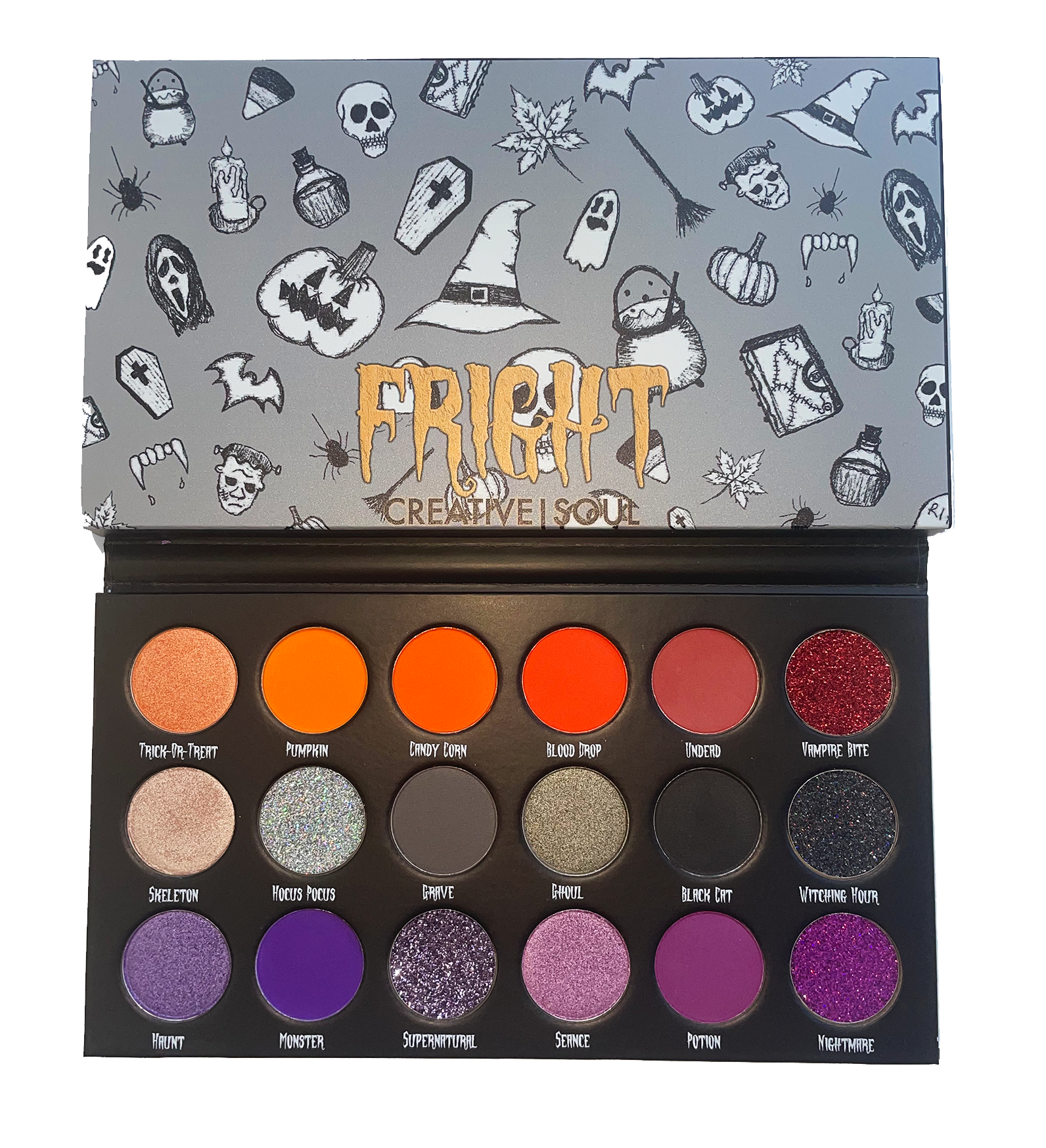 FRIGHT Eyeshadow Palette Creative Soul Cosmetics