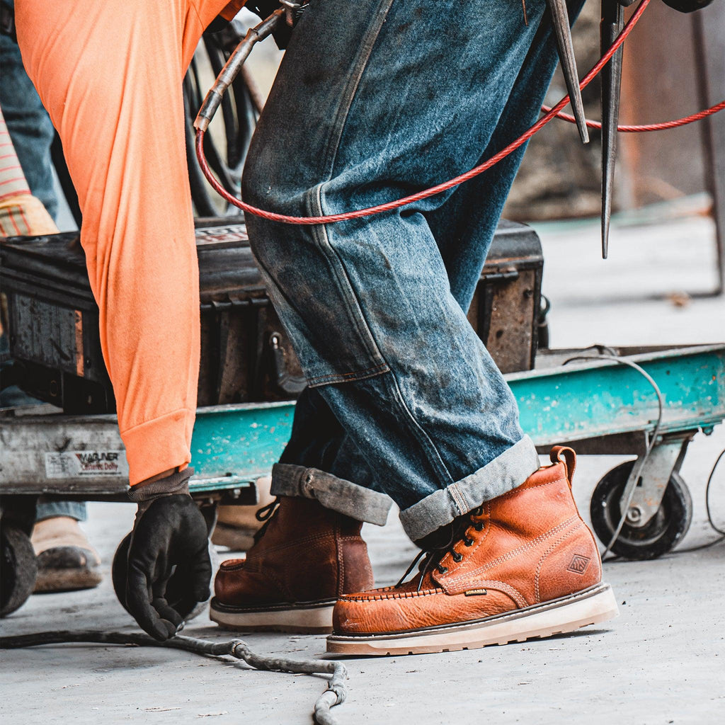 FRONTIER DUAL 6" MOC TOE LIGHT BROWN Bonanza Boots