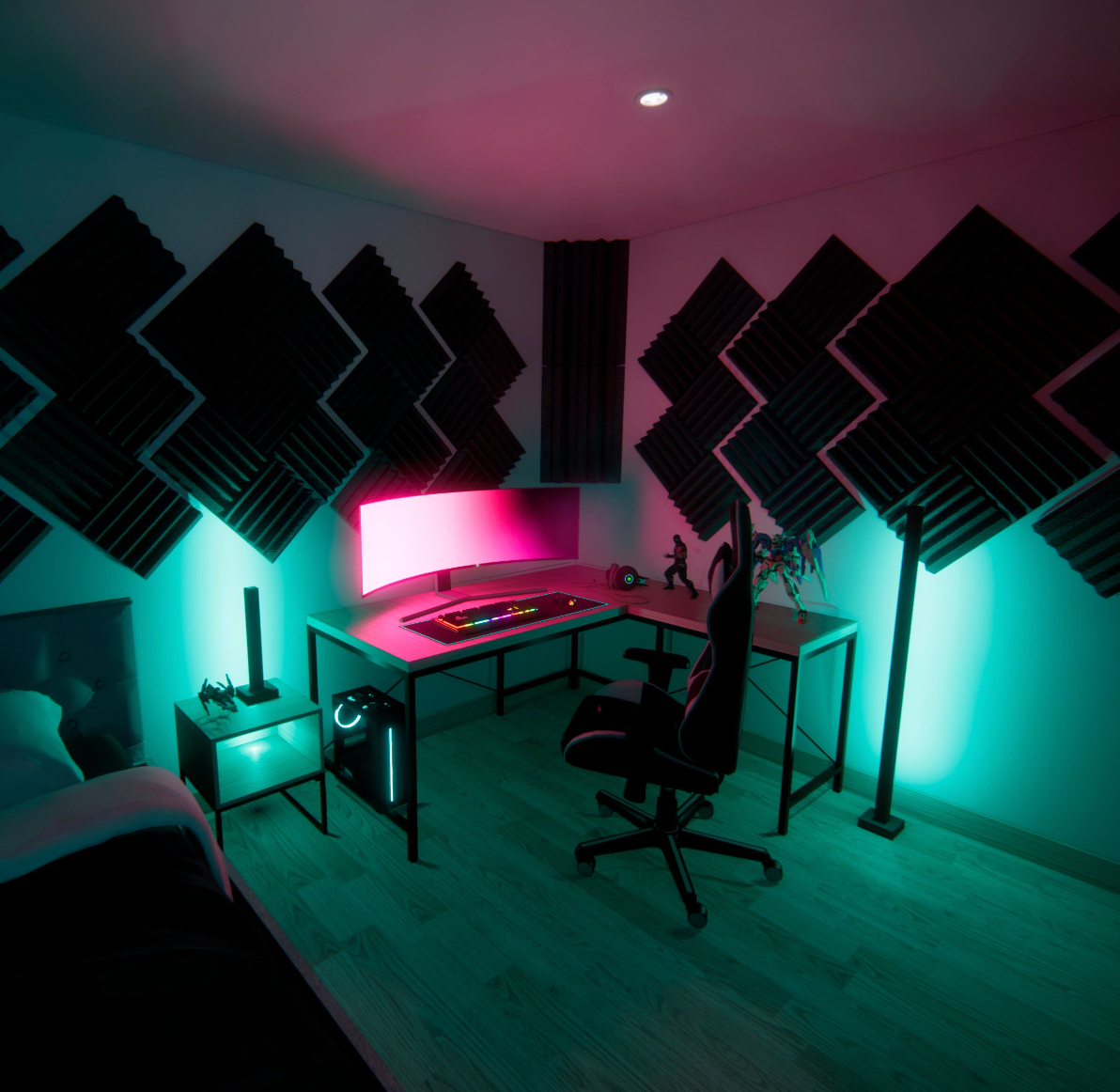 Acoustic Foam Panels For Streaming - Eliminate Echoes And Get Better Sound Clarity SoundAssured