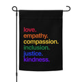 'Kindness Is' Pride Garden Flag Kind Cotton