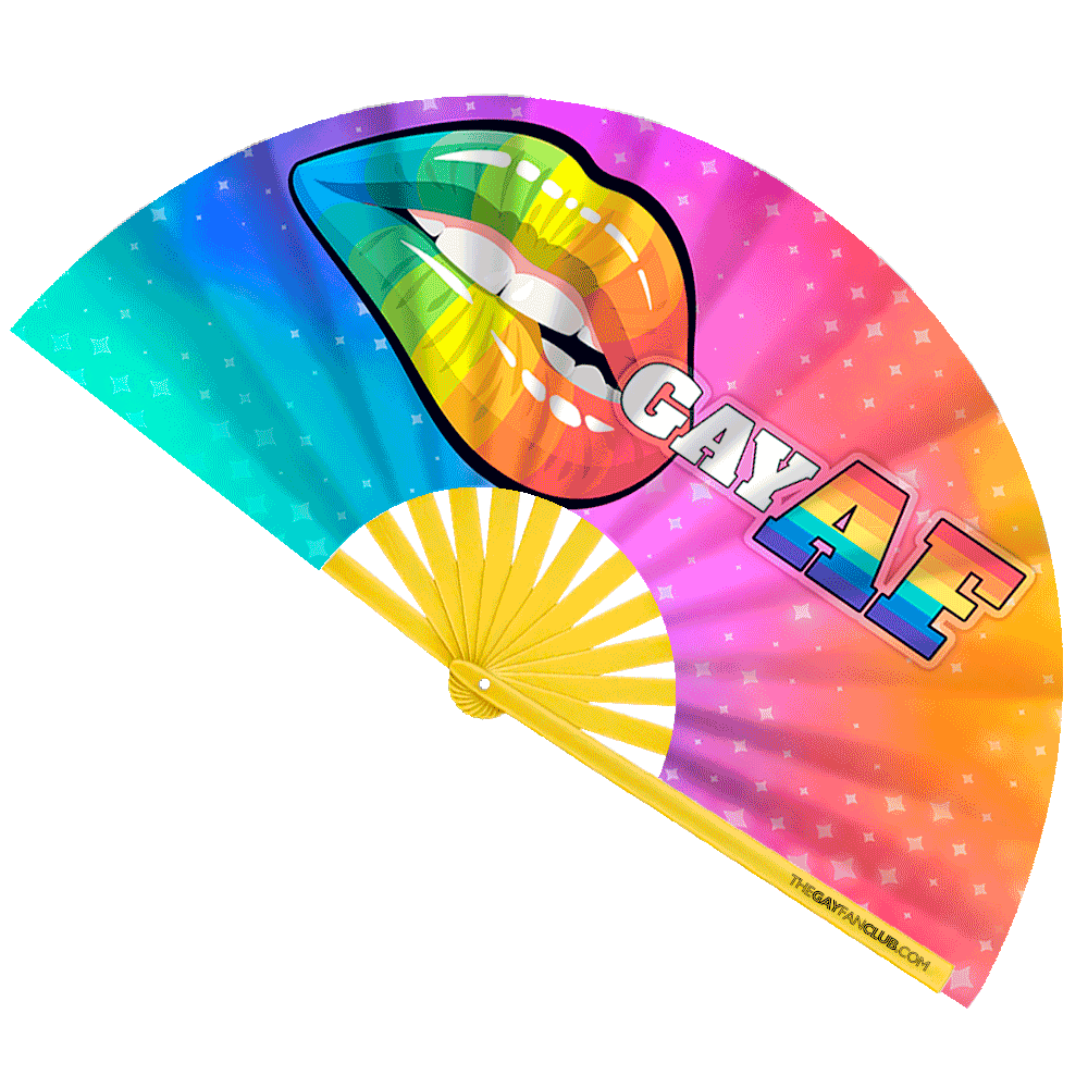 Gay AF UV-Reactive Fan The Gay Fan Club