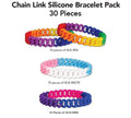 Gay Pride Chain Link Bracelet Variety Bundle (30 Pieces) The Awareness Company
