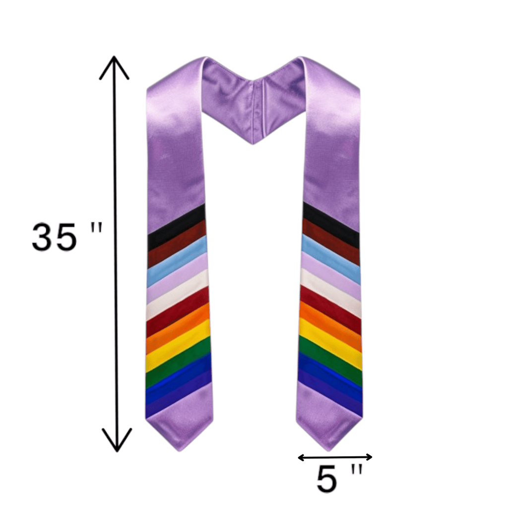 Gay Pride Lavender Graduation Stoles The Awareness Company
