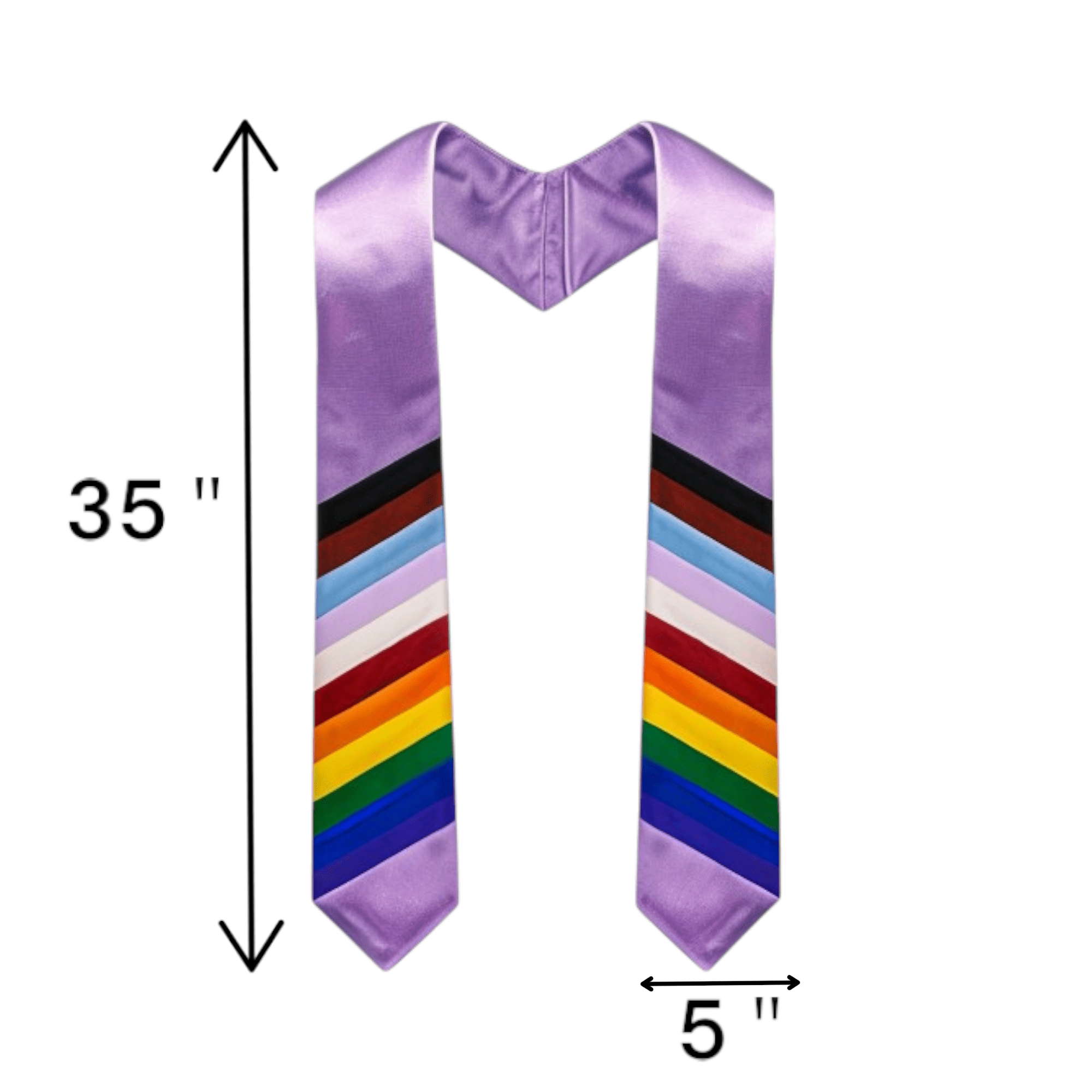Gay Pride Lavender Graduation Stoles The Awareness Company