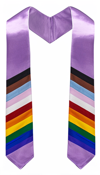 Gay Pride Lavender Graduation Stoles The Awareness Company