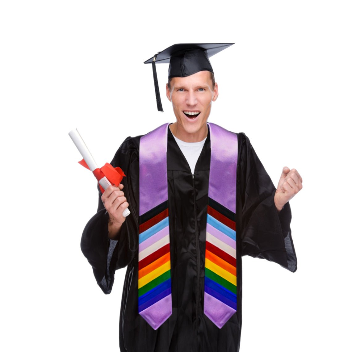 Gay Pride Lavender Graduation Stoles The Awareness Company