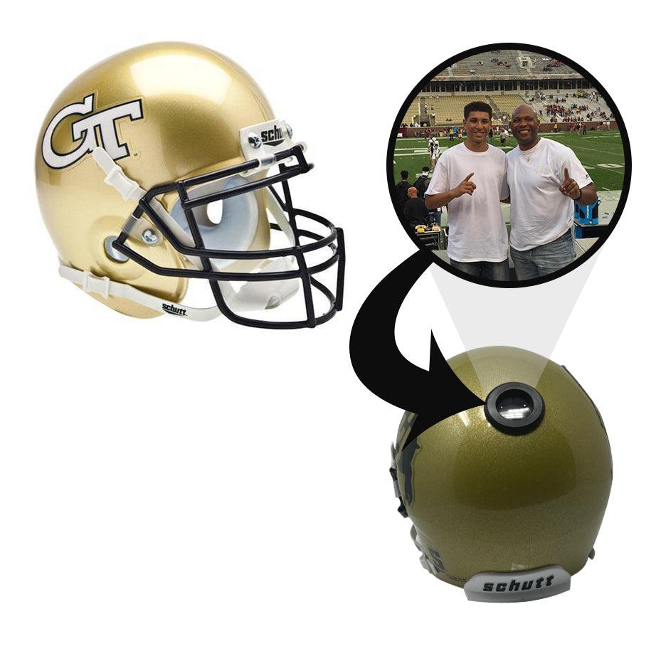 Georgia Tech Yellow Jackets College Football Collectible Mini Helmet - Picture Inside - FANZ Collectibles Fanz Collectibles