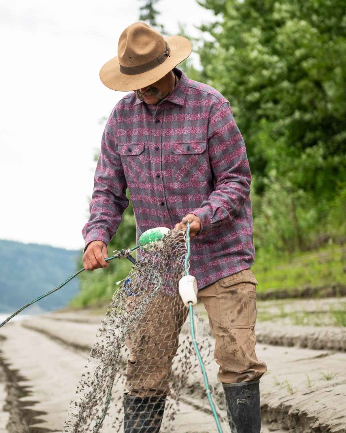 Grand Flannel, Burgundy MuskOx Flannels