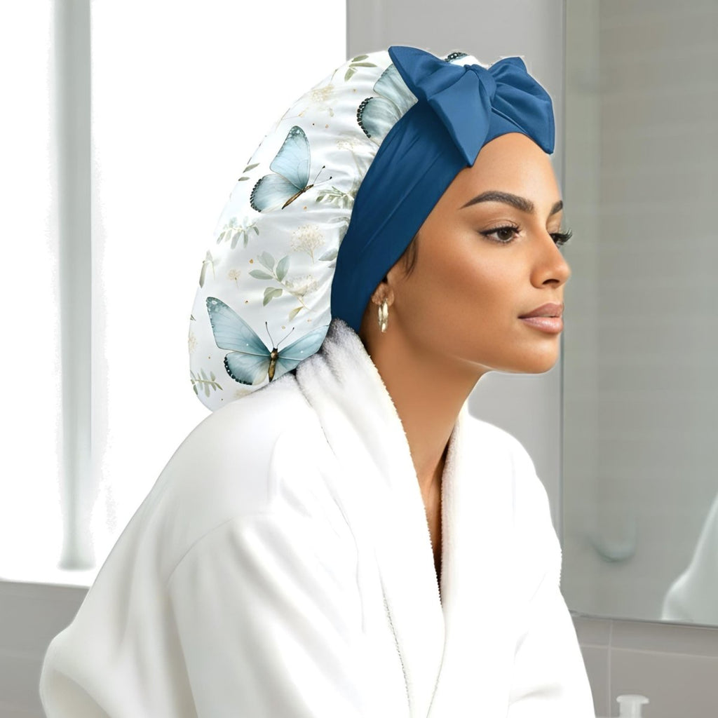 Satin Hair Bonnet for Sleeping – Adjustable Stretch Tie PHC