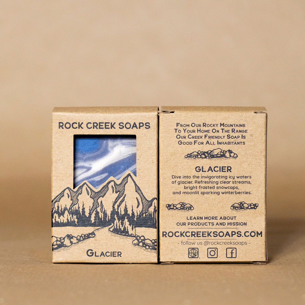 GLACIER SOAP | Alpine & winterberries Rock Creek Soaps