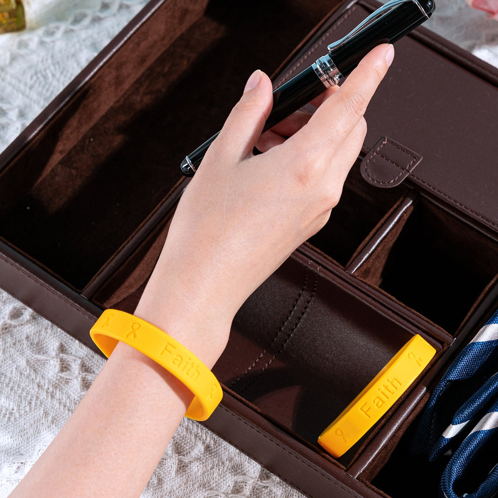 Gold Silicone Bracelets The Awareness Company