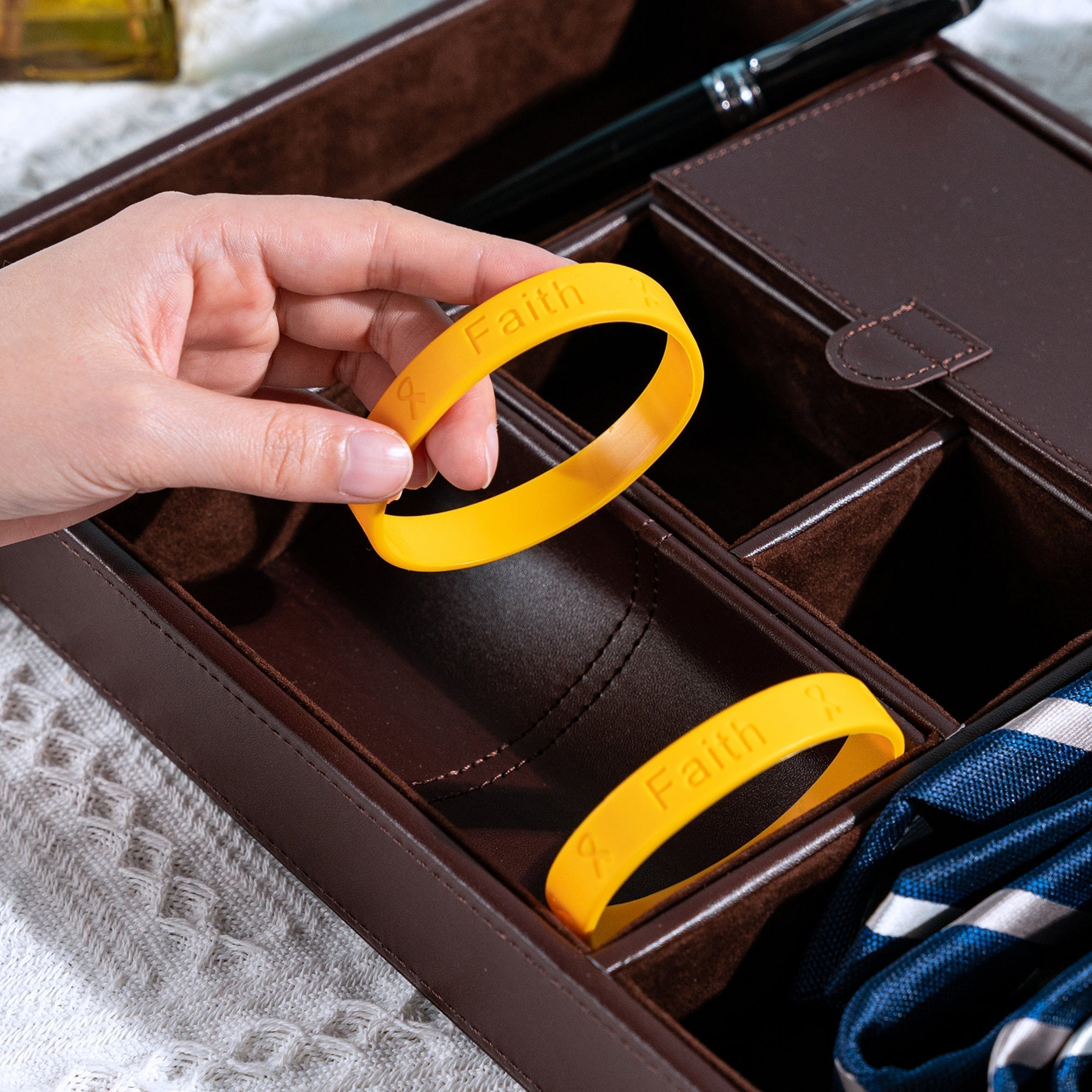 Gold Silicone Bracelets The Awareness Company
