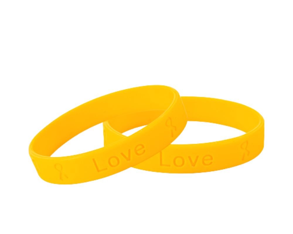 Gold Silicone Bracelets The Awareness Company