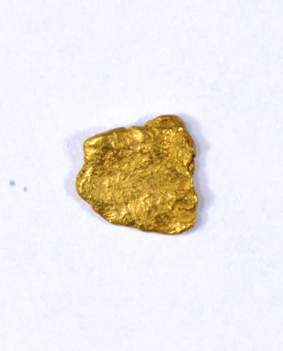 Alaskan Gold Nugget Genuine Yukon Small 22k .06g Fine rocksolidfossils