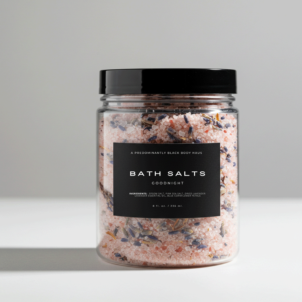 GOODNIGHT BATH SALTS Predominantly Black