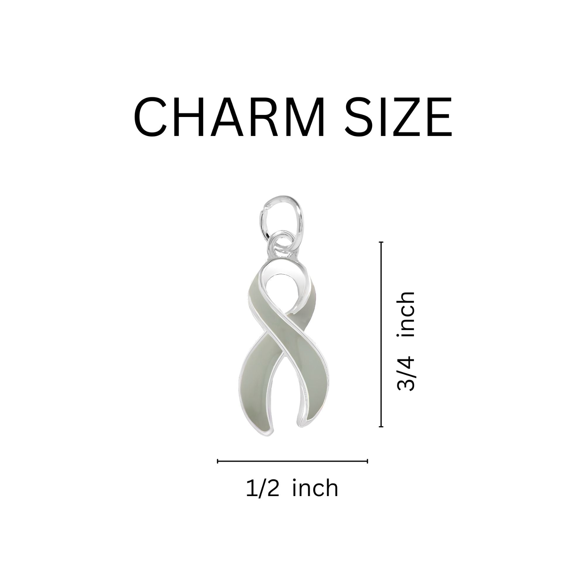 Gray Ribbon Charms The Awareness Company