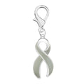 Gray Ribbon Hanging Charms The Awareness Company