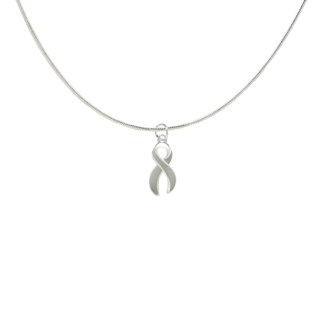 Gray Ribbon Necklaces The Awareness Company