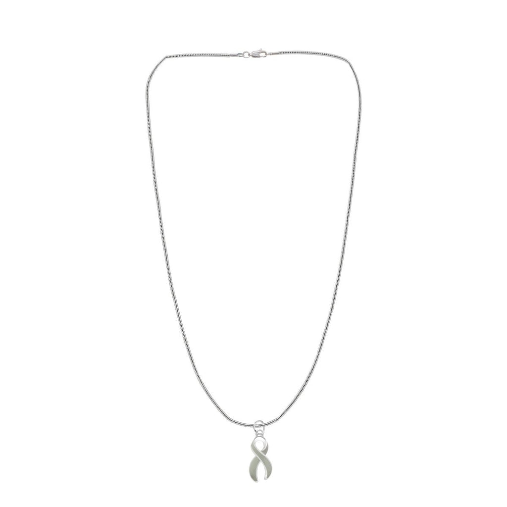 Gray Ribbon Necklaces The Awareness Company