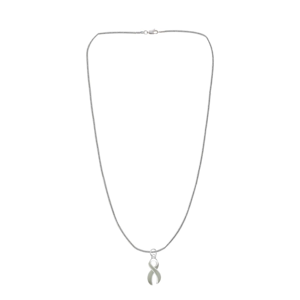 Gray Ribbon Necklaces The Awareness Company