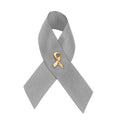 Gray Satin Ribbon Awareness Pins The Awareness Company