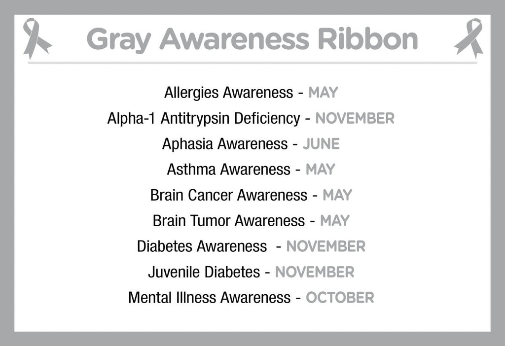 Gray Silicone Bracelets The Awareness Company