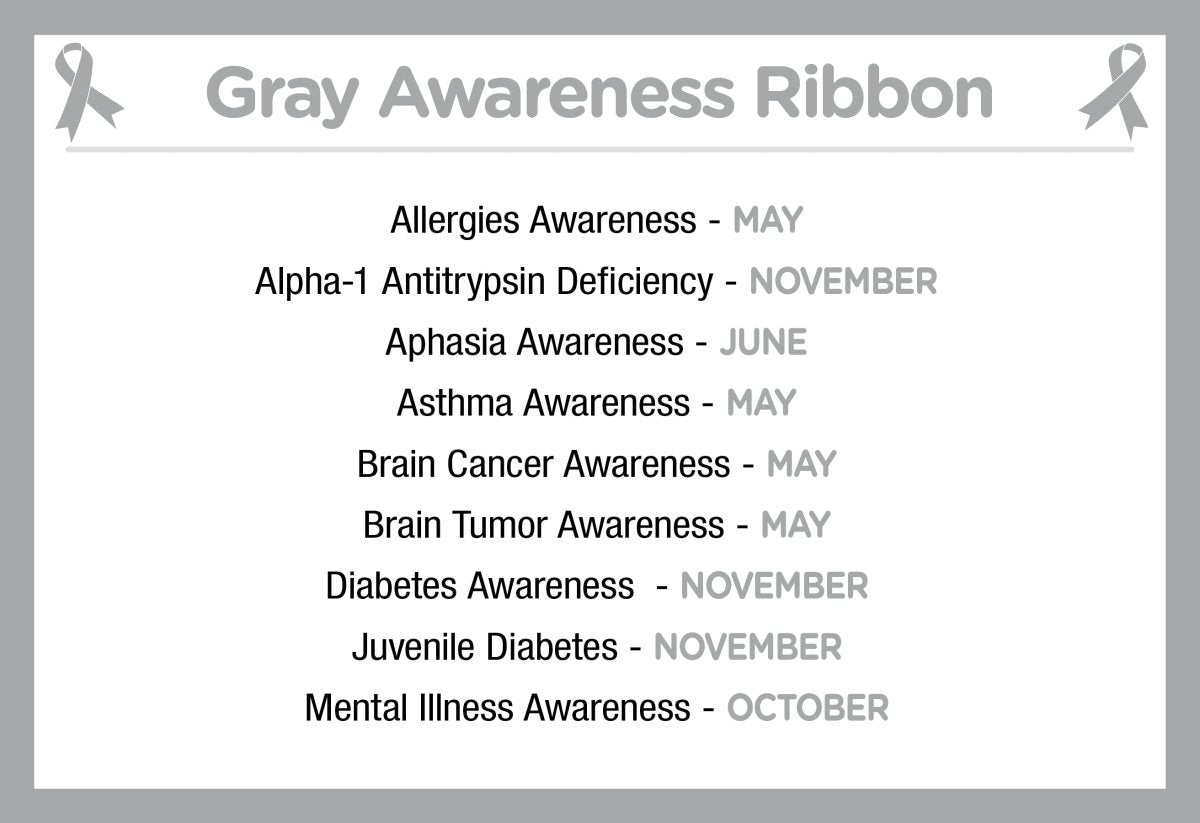 Gray Silicone Bracelets The Awareness Company