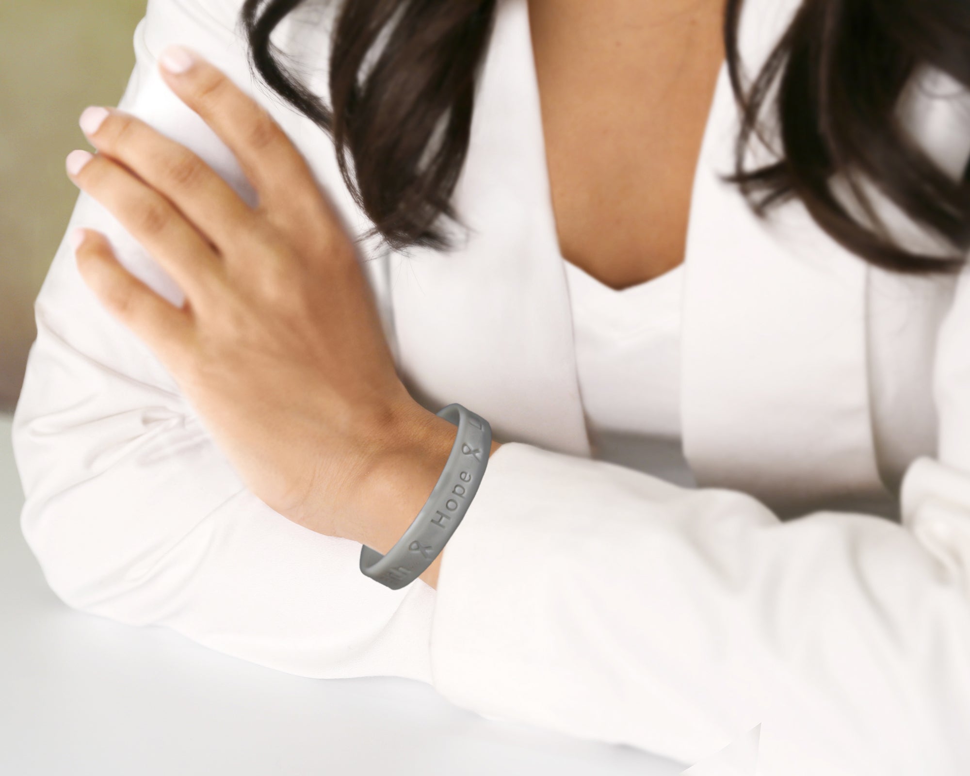 Gray Silicone Bracelets The Awareness Company