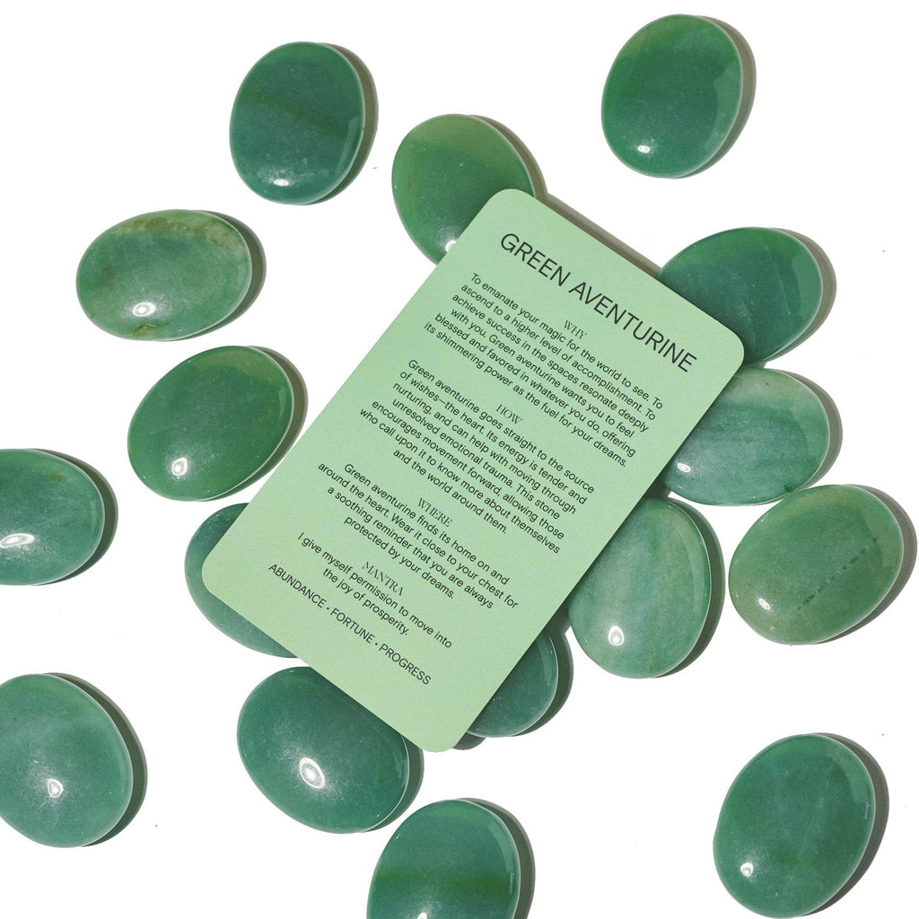 Green Aventurine Palm Stone CRYSTALS.COM