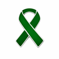 Green Ribbon Awareness Pins The Awareness Company