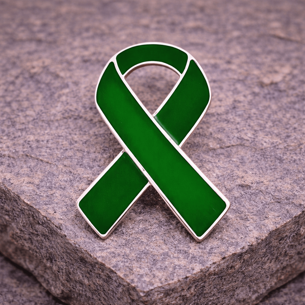 Green Ribbon Awareness Pins The Awareness Company