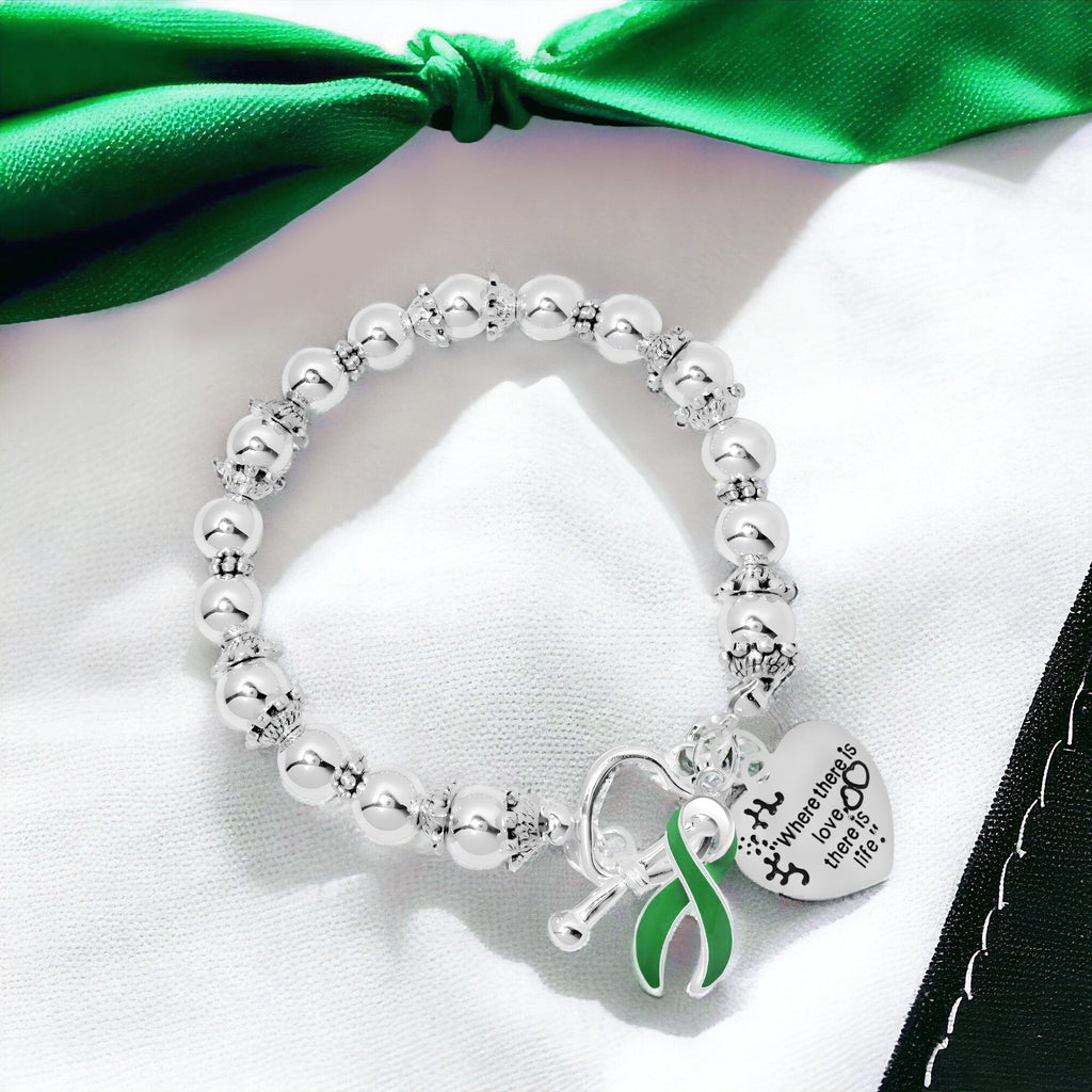 Green Ribbon Where There is Love Bracelets The Awareness Company