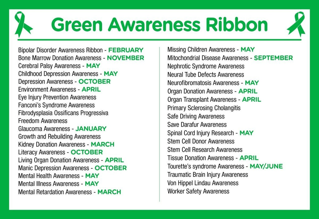 Green Silicone Bracelets The Awareness Company