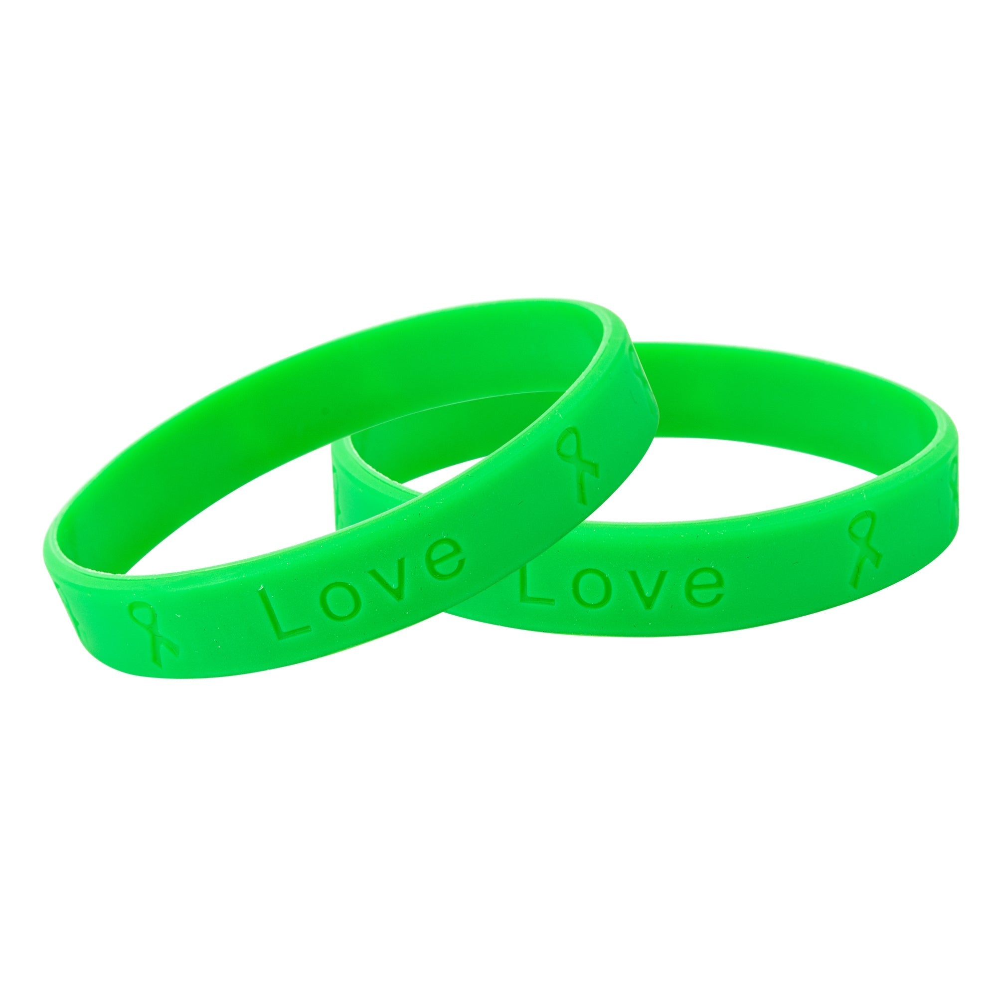 Green Silicone Bracelets The Awareness Company
