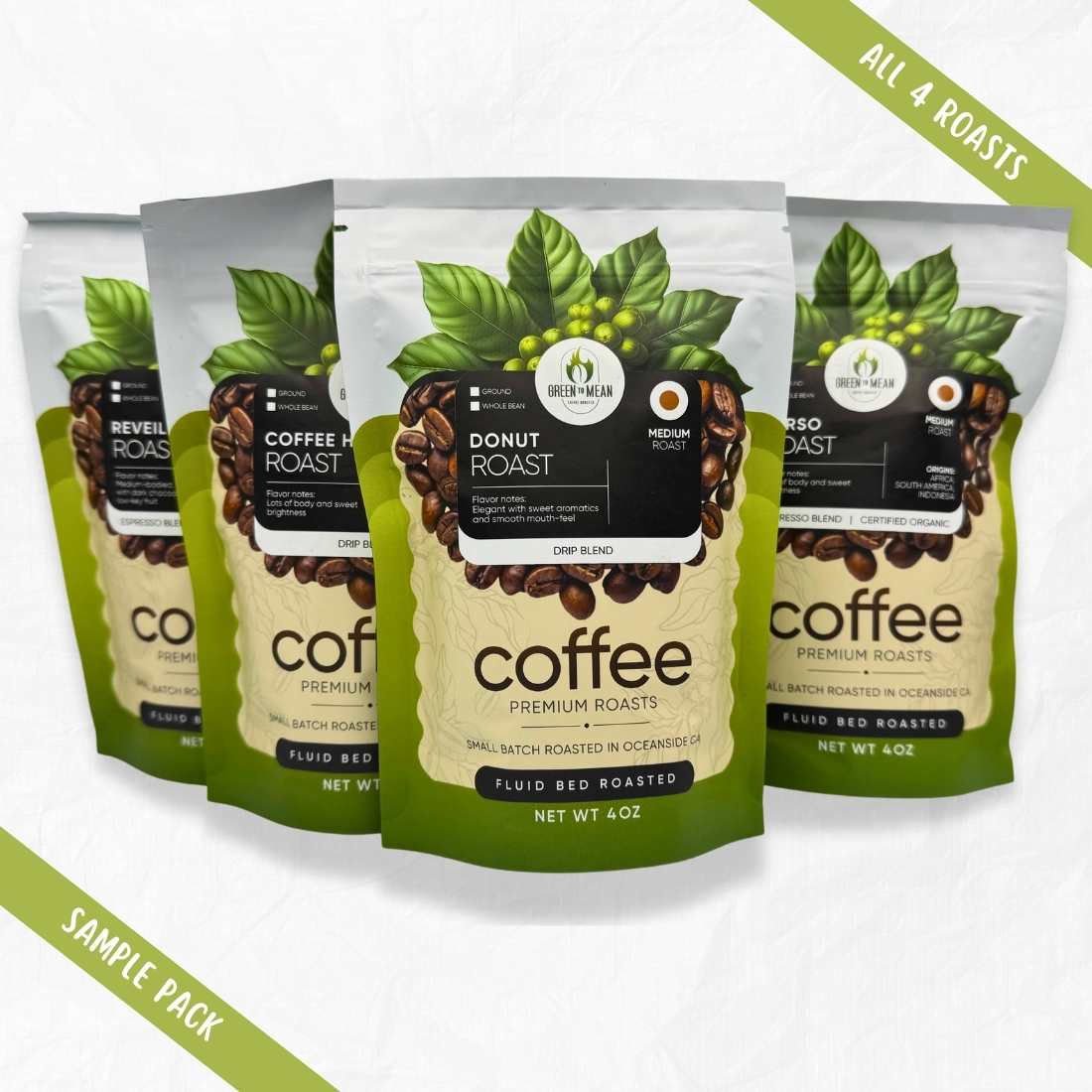 Green to Mean Coffee Sampler Pack Shave Essentials