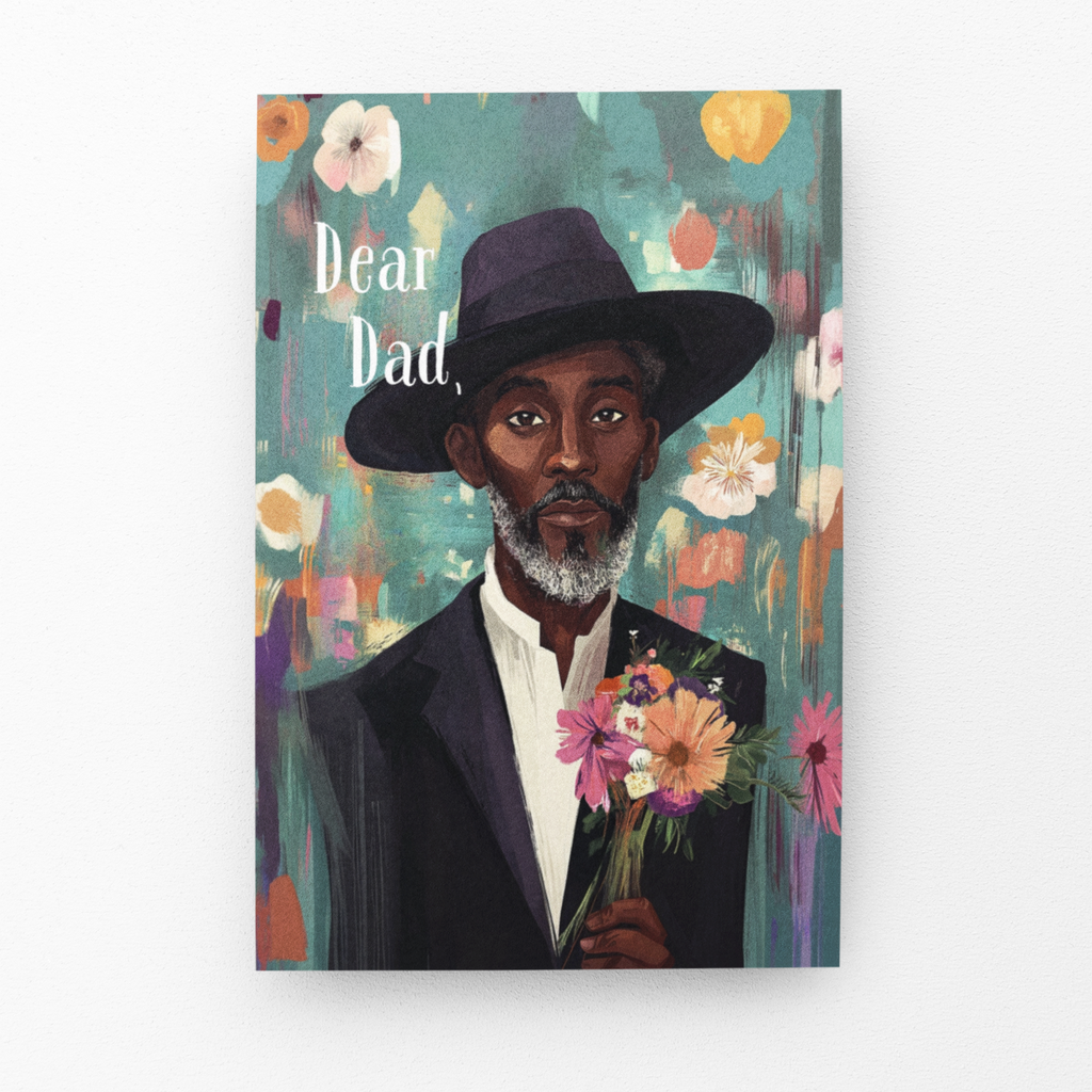 Father’s Day Card for Black Dads or Any Occasion  - Well-Dressed Dad Black Magic Social Club