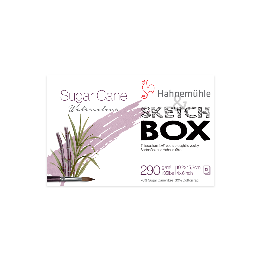 Hahnemuhle Sugar Cane Watercolour 12 Sheets- 290 GSM - 4x6 ShopSketchBox