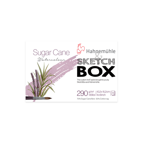 Hahnemuhle Sugar Cane Watercolour 12 Sheets- 290 GSM - 4x6 ShopSketchBox
