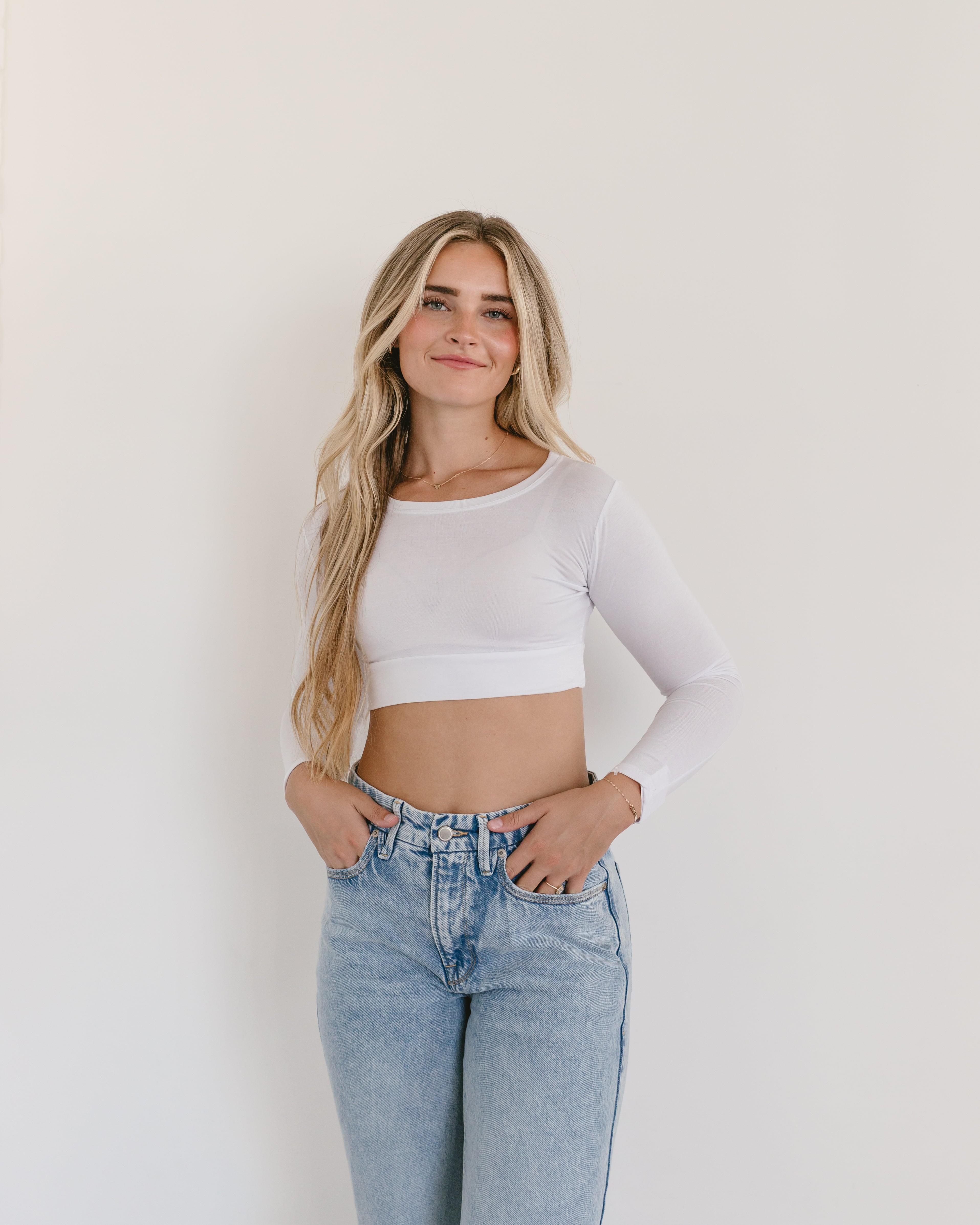 Crew Neck Long Sleeve Halftee HALFTEE Layering Fashions