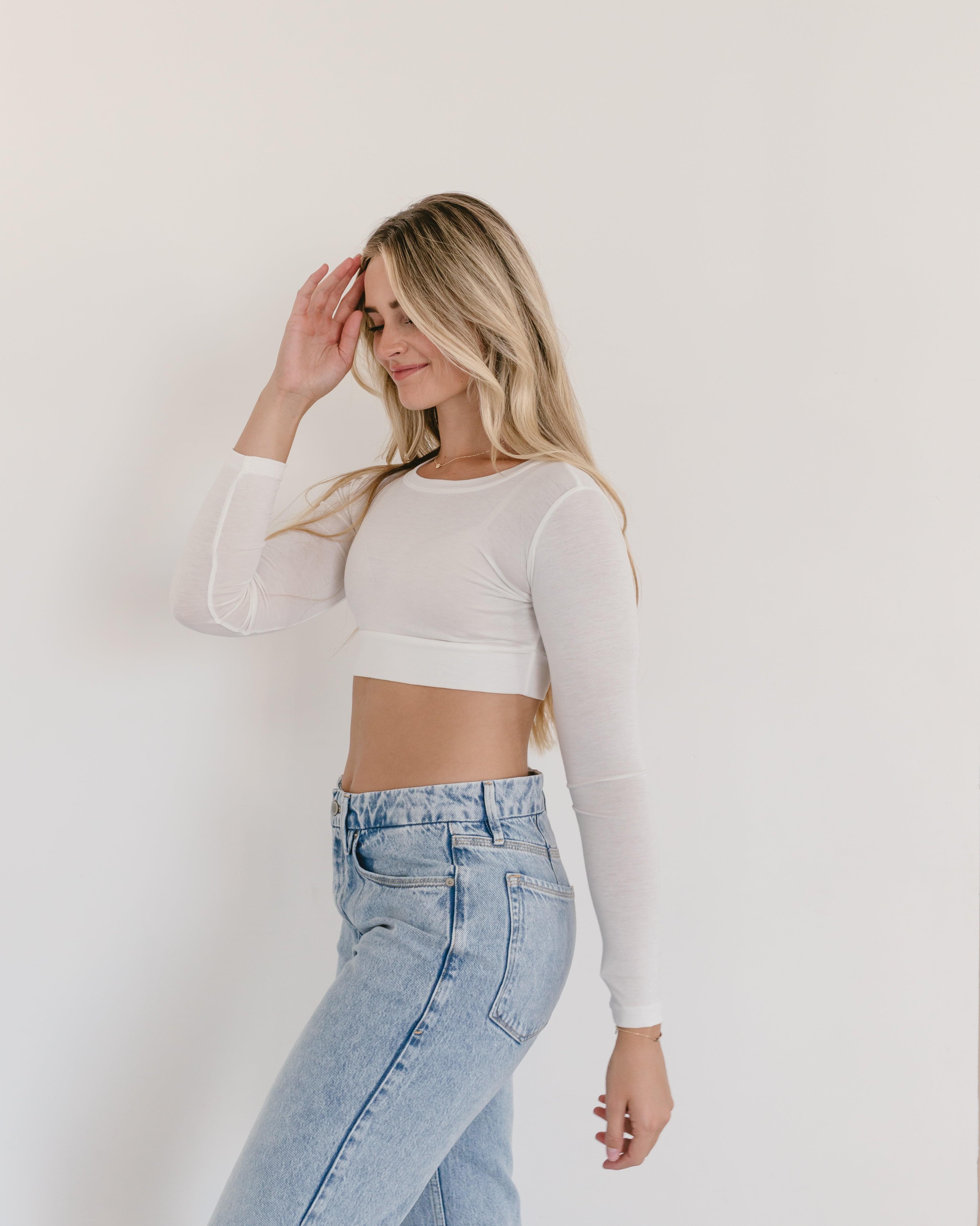 Crew Neck Long Sleeve Halftee HALFTEE Layering Fashions