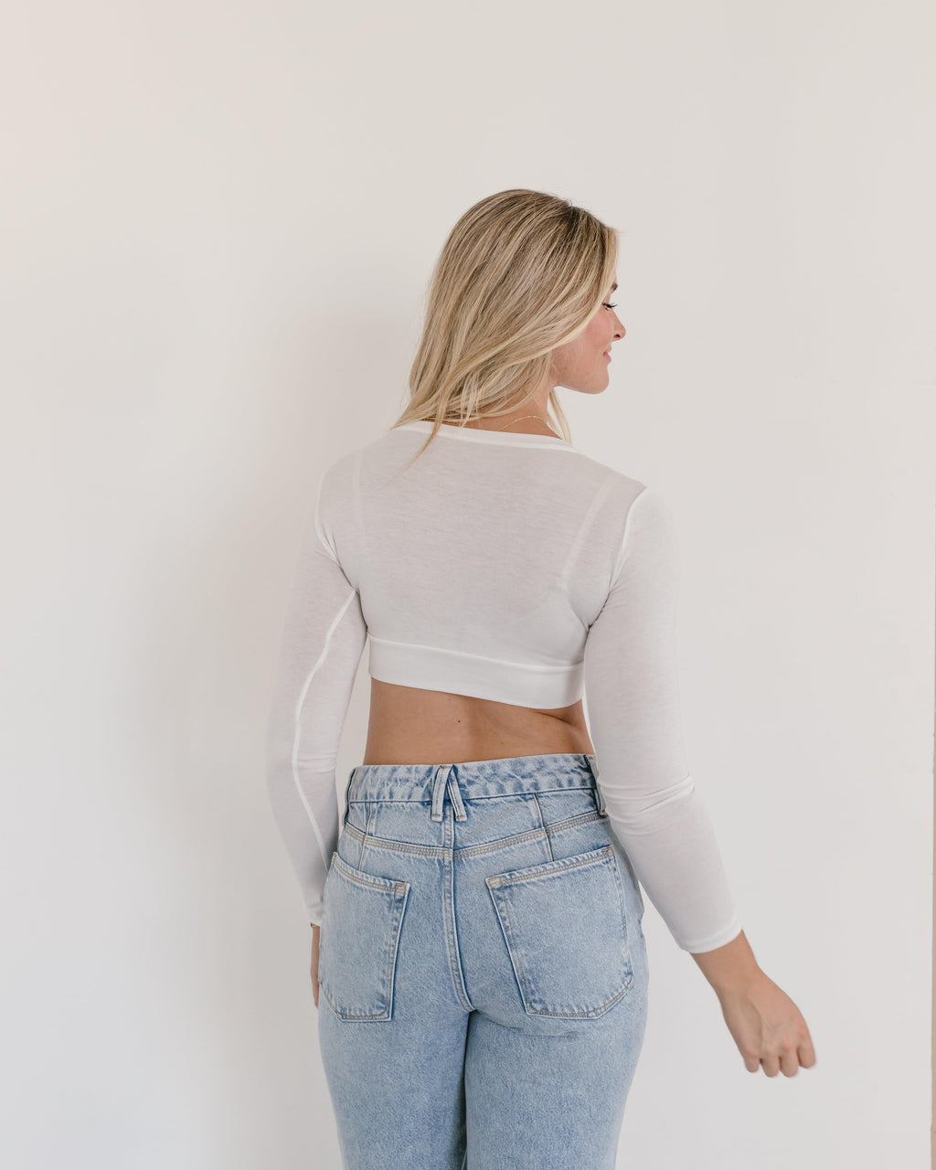 Crew Neck Long Sleeve Halftee HALFTEE Layering Fashions