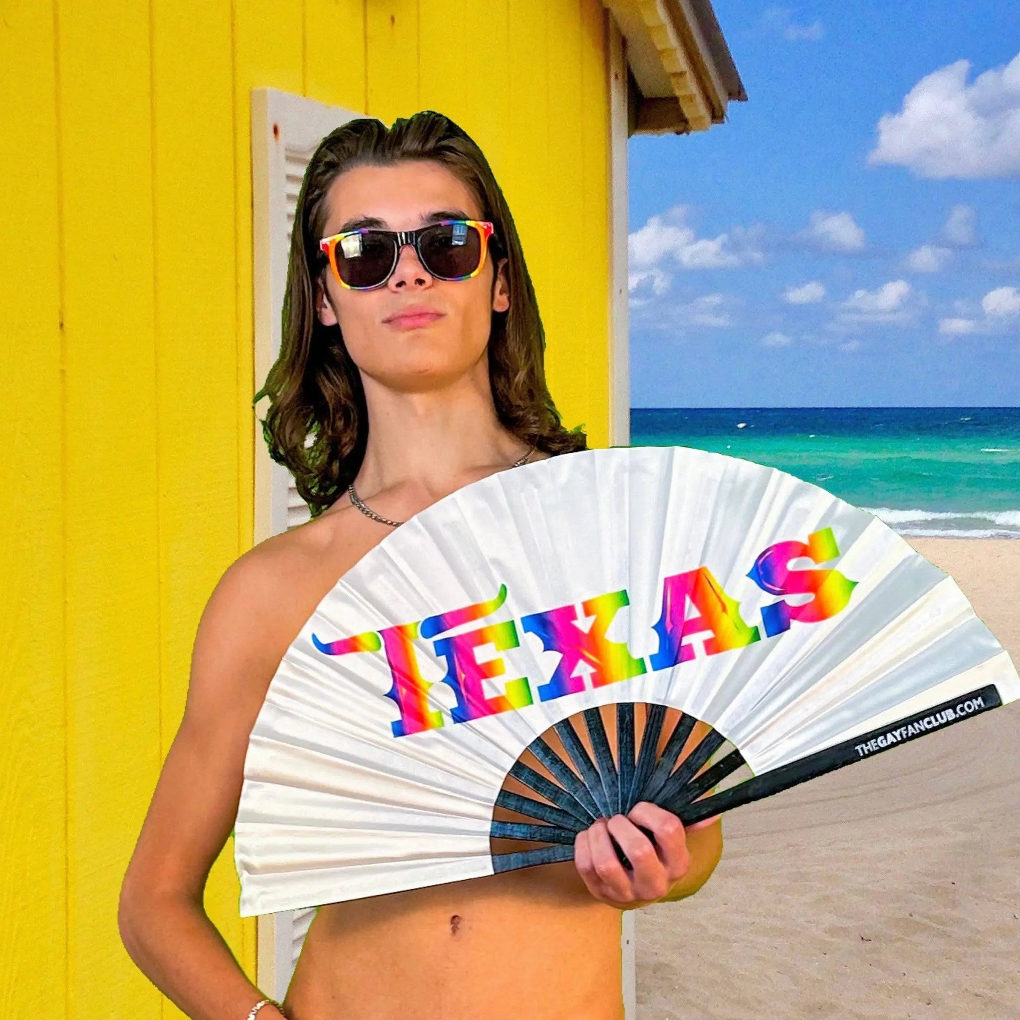 Texas Hand Fan The Gay Fan Club