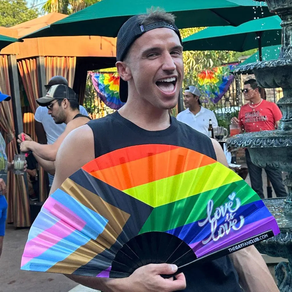 Pride Rainbow Flag Fan The Gay Fan Club
