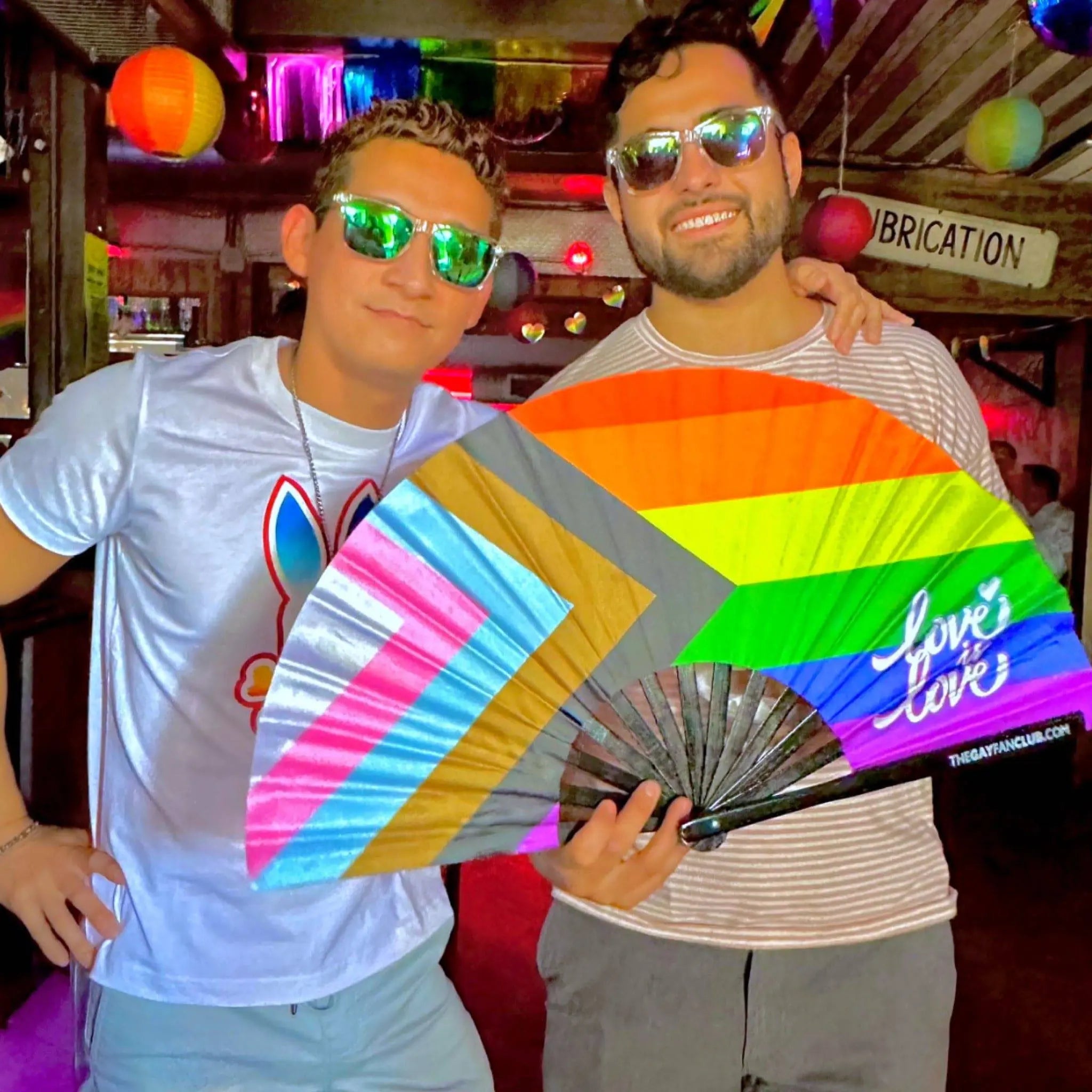 Pride Rainbow Flag Fan The Gay Fan Club