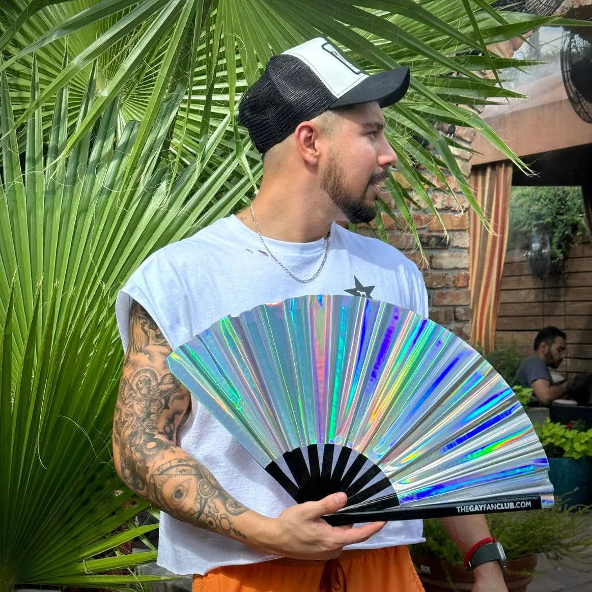 Disco Ball Holographic Fan The Gay Fan Club