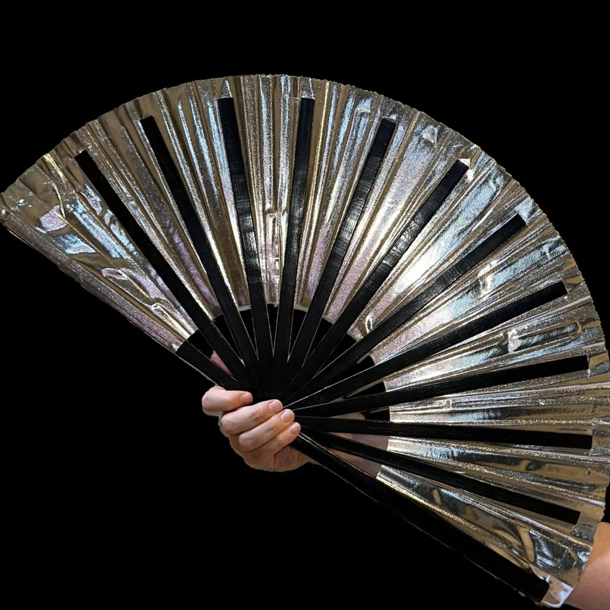 Onyx Black Metallic Fan The Gay Fan Club