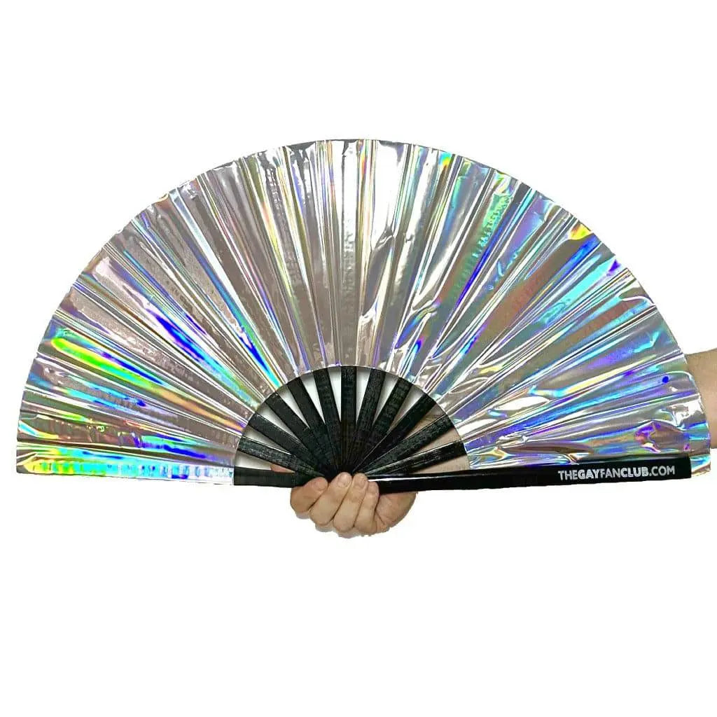 Disco Ball Holographic Fan The Gay Fan Club