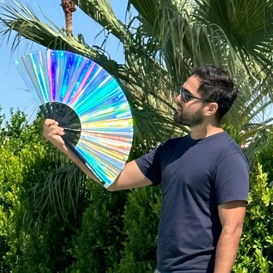Disco Ball Holographic Fan The Gay Fan Club